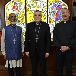 ​Kardinal Bozanić primio biskupa Salvadora Loba